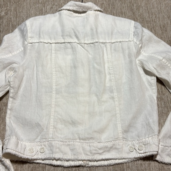 Tommy Bahama Large Women's 100% Linen jacket Spring Easter Summer cropped pocket - Picture 5 of 11